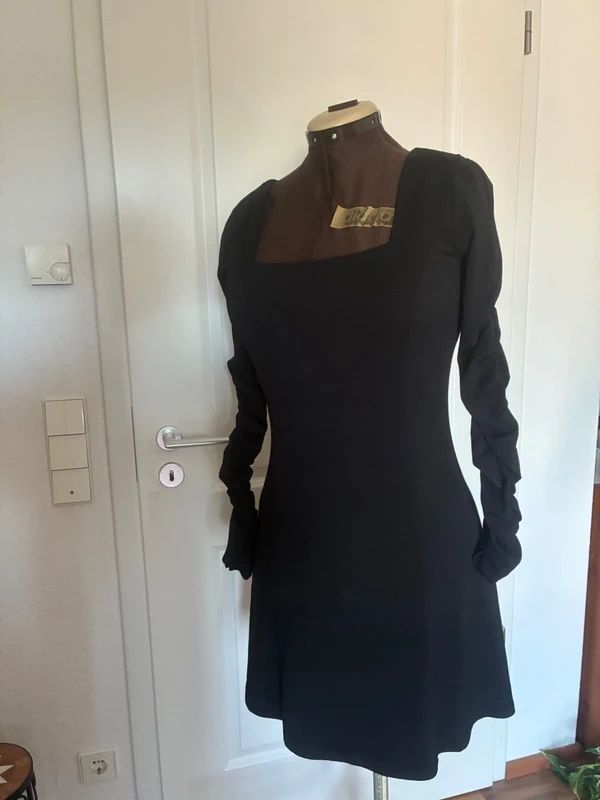 TomTaylor TomTaylor Kleid Schwarz Gr. M mit gerafften Ärmeln Size M
