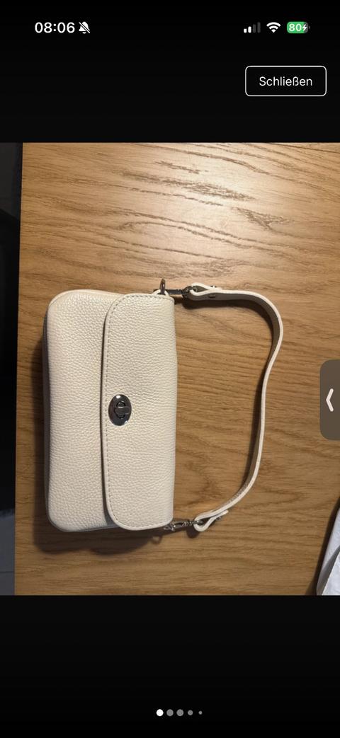 Ohne Marke Tasche Clutch zum Umhängen in Beige
