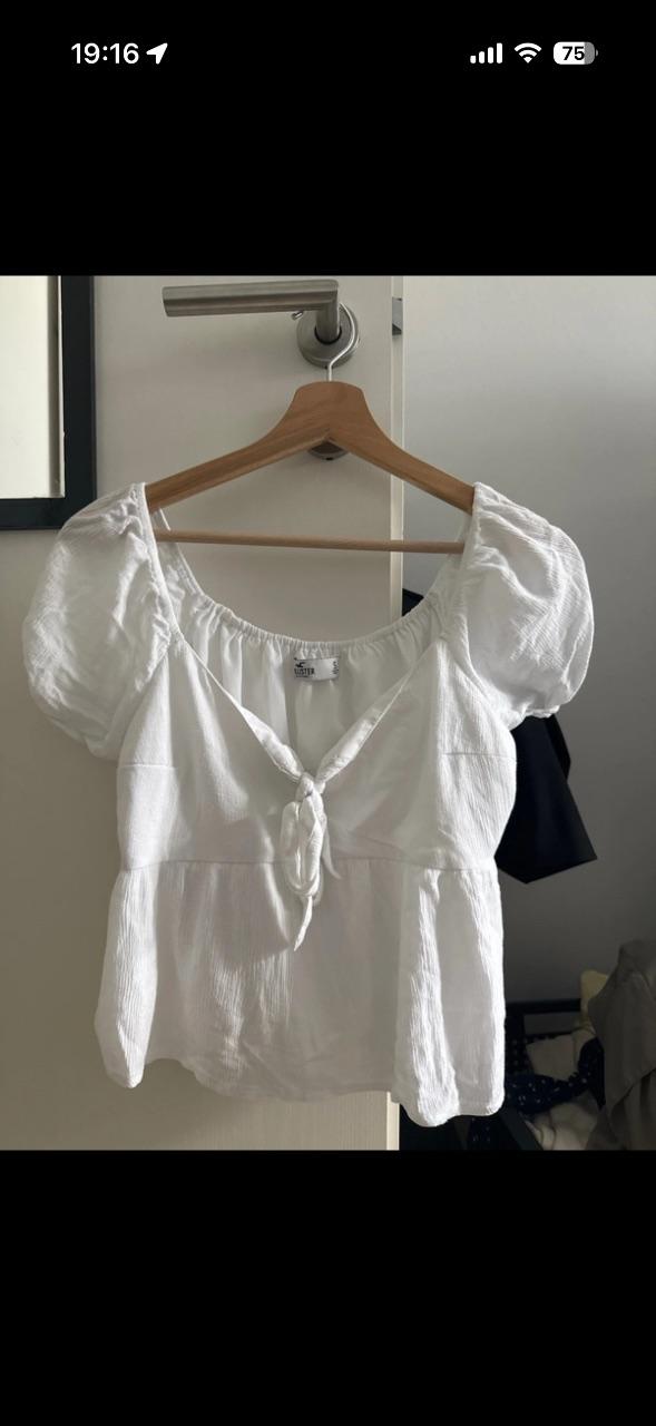 Schößchentop weiß von Hollister