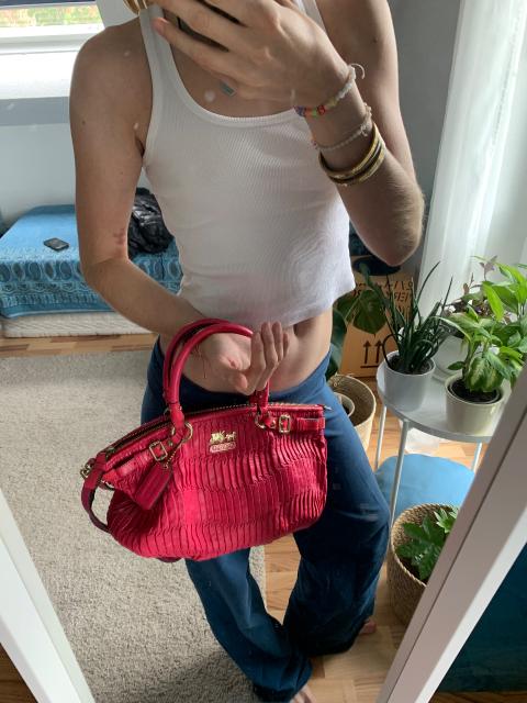 coach coach pinke tasche vintage elder designer