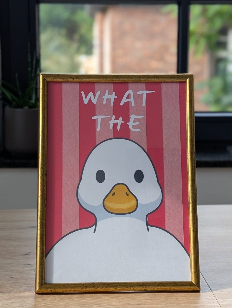 Selfmade  Art Print / Kunstdruck „WHAT THE DUCK“ Ente (DIN A4)