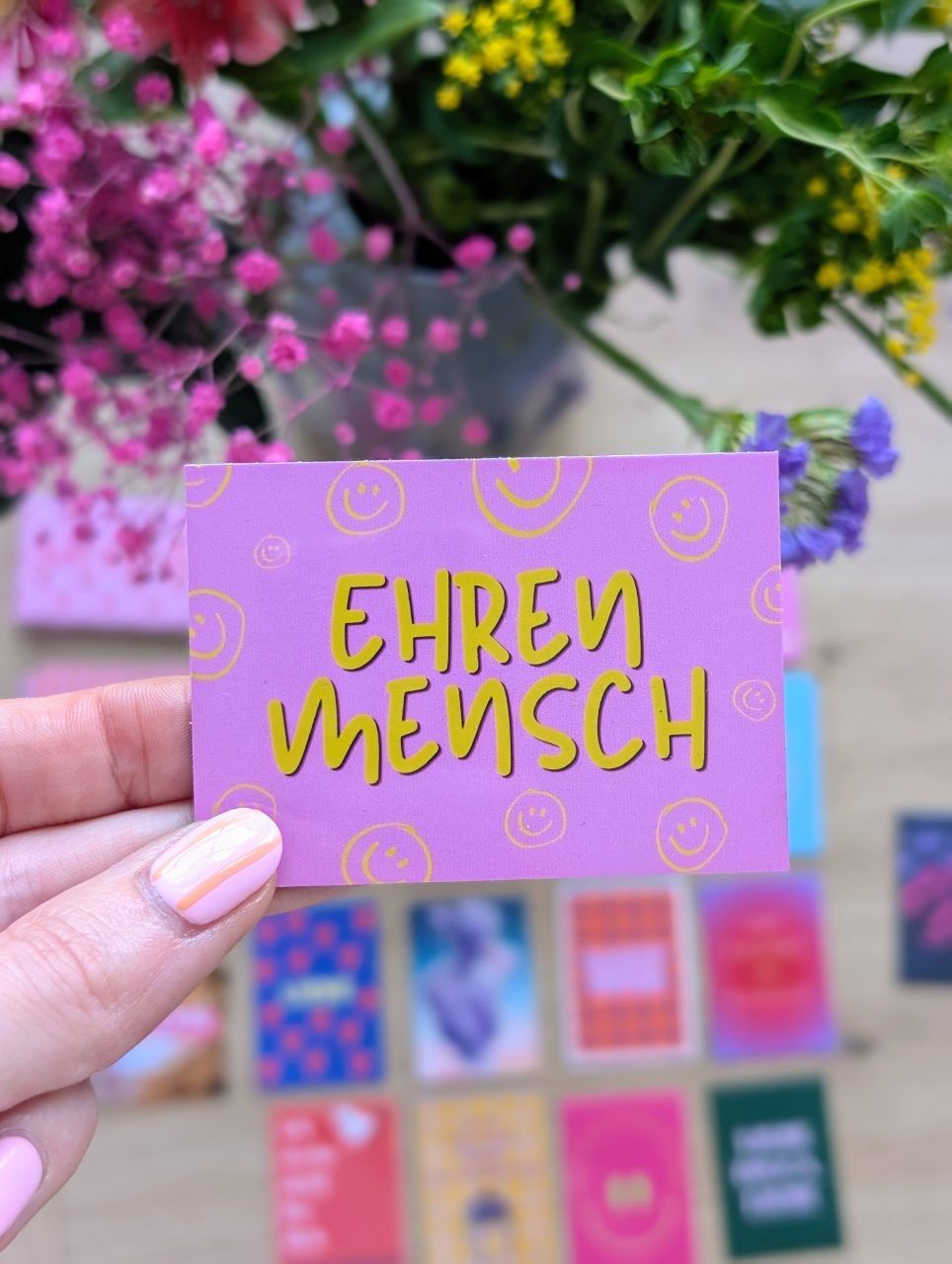 Selfmade  Handmade Magnet „EHRENMENSCH“ (7 x 5 cm)