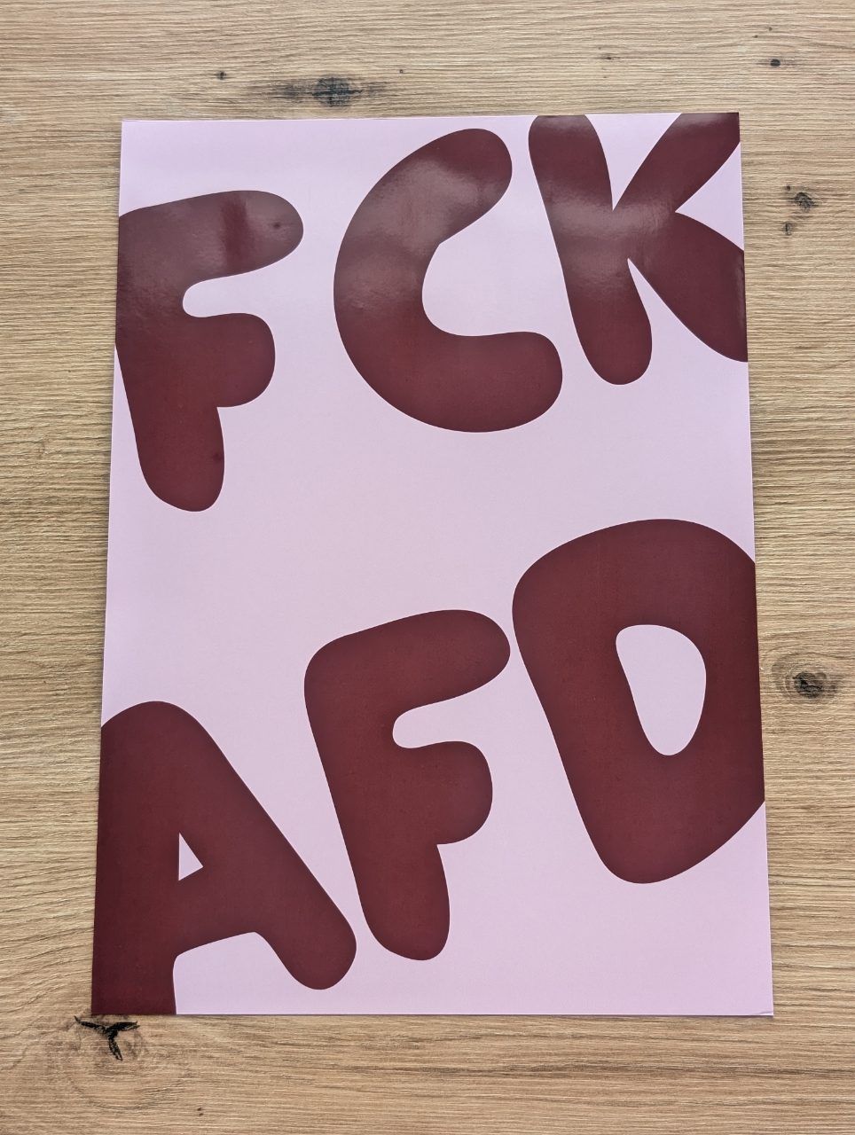 Selfmade  Print Druck Bild DIN A4 