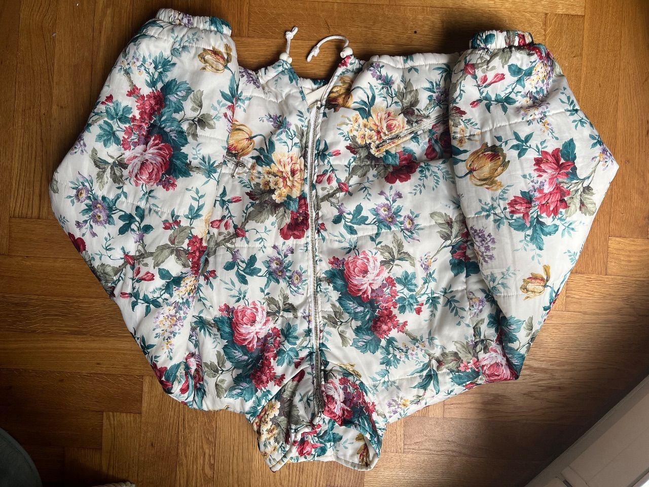 Vintage Vintage Blumen Bomberjacke Size M