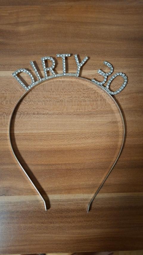 Haarreifen "Dirty 30" - Party Accessoire für 30er Geburtstag