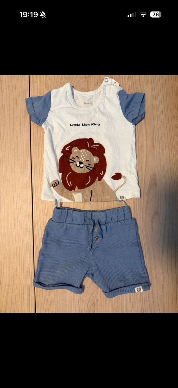 bubble gum Baby Set T-shirt und Shorts Size 68