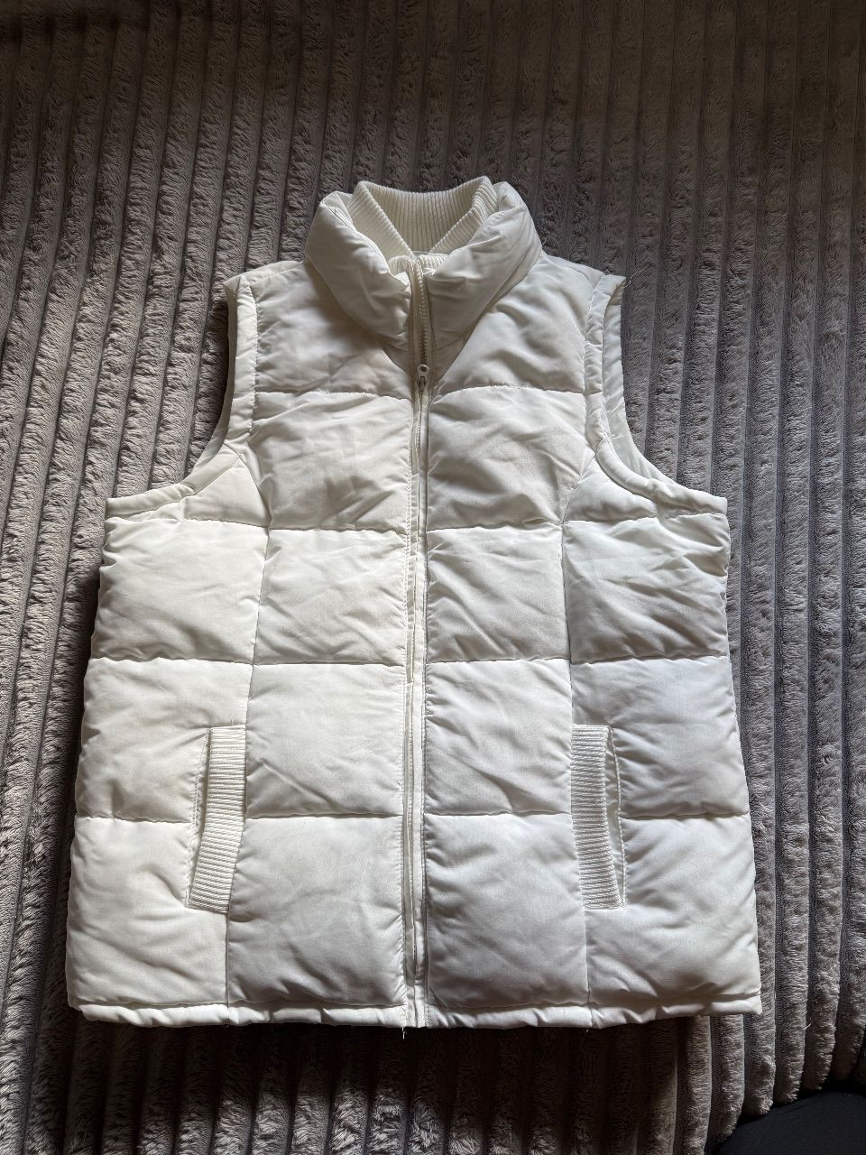 Dicke Weste – Weiß – ca. Größe L Size L