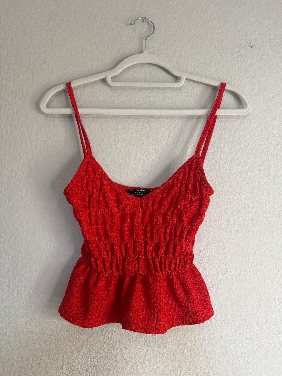 Rotes Bershka Top Gr. XS – elegant & bequem