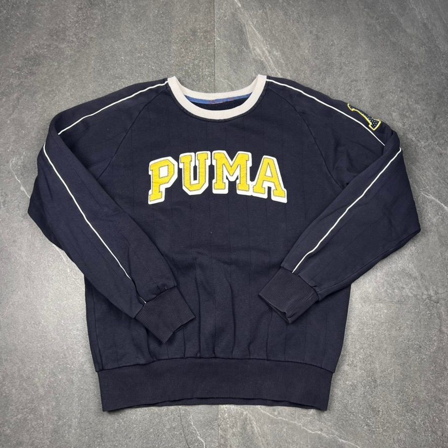 Puma Klassischer 90's Puma vintage sweater In Navy Blue - fit M Size M