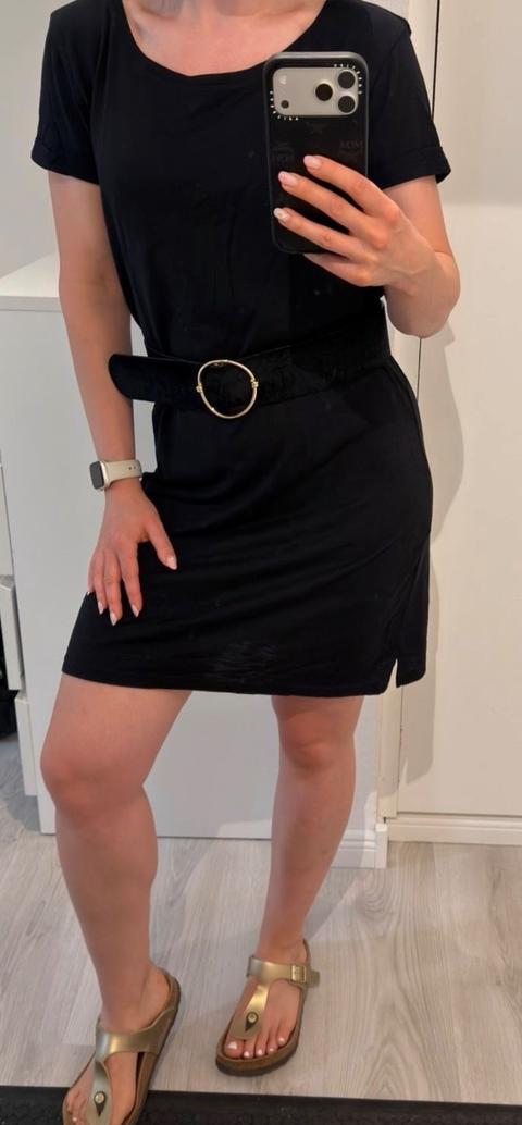 H&M H&M Schwarzes Longshirt Kleid Gr. XS neuwertig Size XS