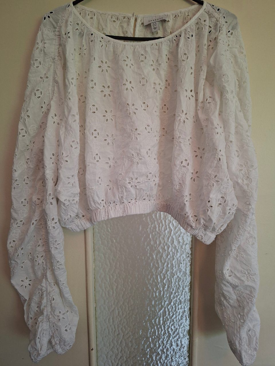 Topshop Lochspitze Bluse XXL Size XXL