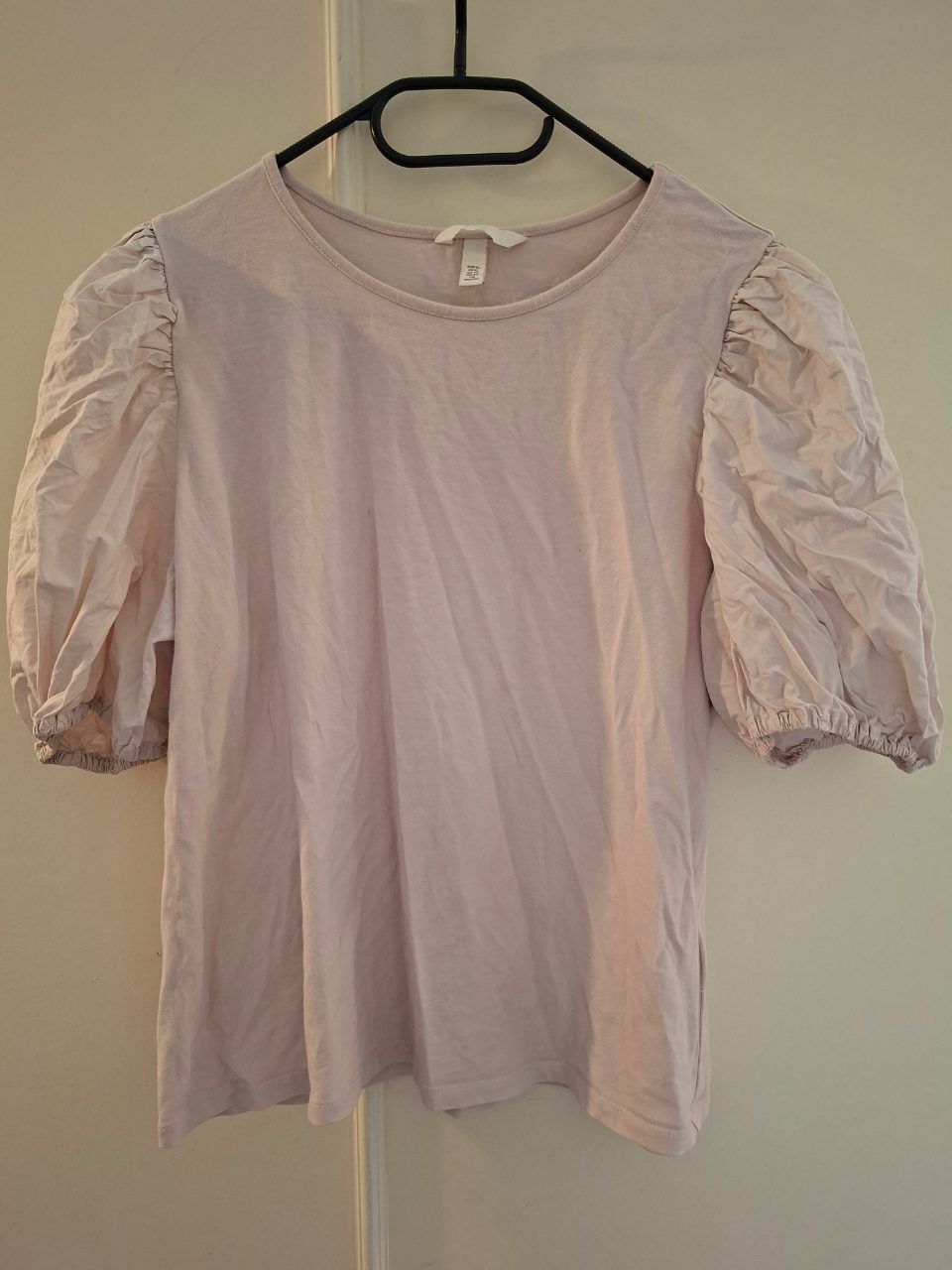 H&M Schönes H&M Shirt mit Puffärmeln in Altrosa Size XL