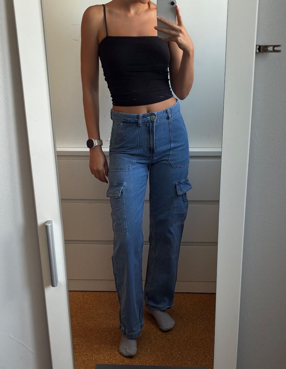 Bershka Cargo Jeans Bershka Size XS
