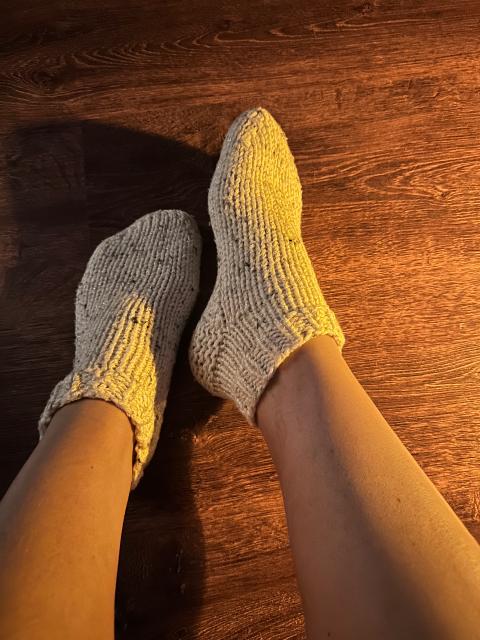 Getragene Wollsocken Size S