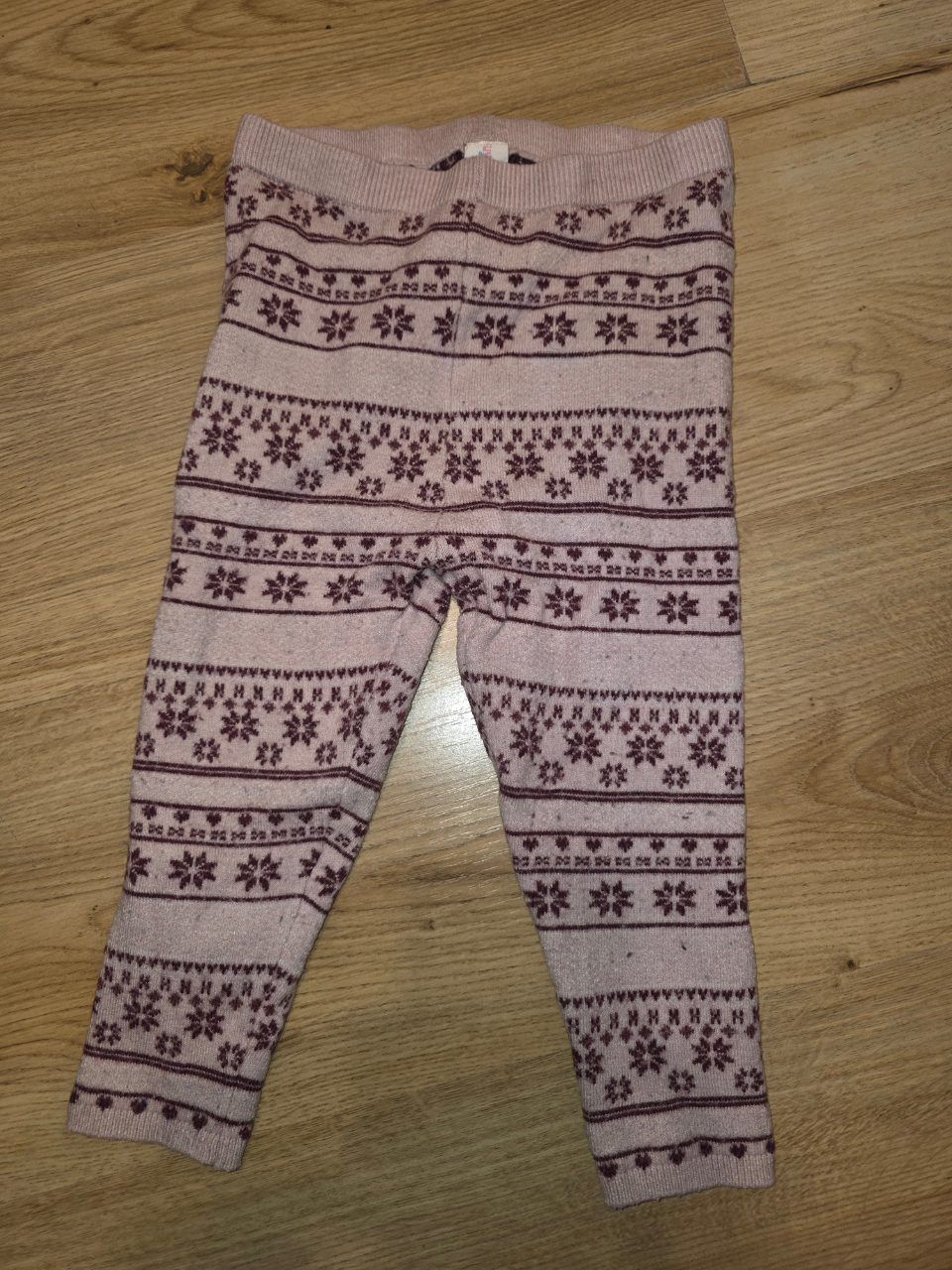 Topomini  Kinder Leggings Gr. 110/116 – Rosa mit Blumen Muster Size 92