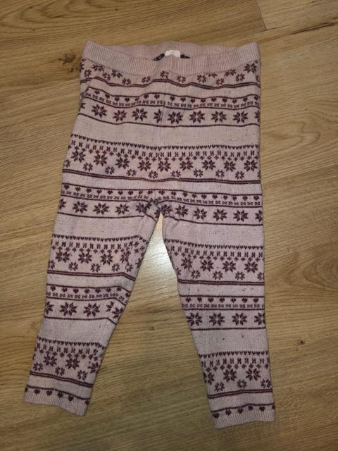 Topomini Kinder Leggings Gr. 110/116 – Rosa mit Blumen Muster Size 92