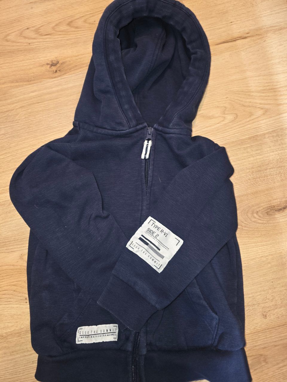 Topolino Sweatshirtjacke Kinder Gr. 110/116 – dunkelblau mit Kapuze Size 110