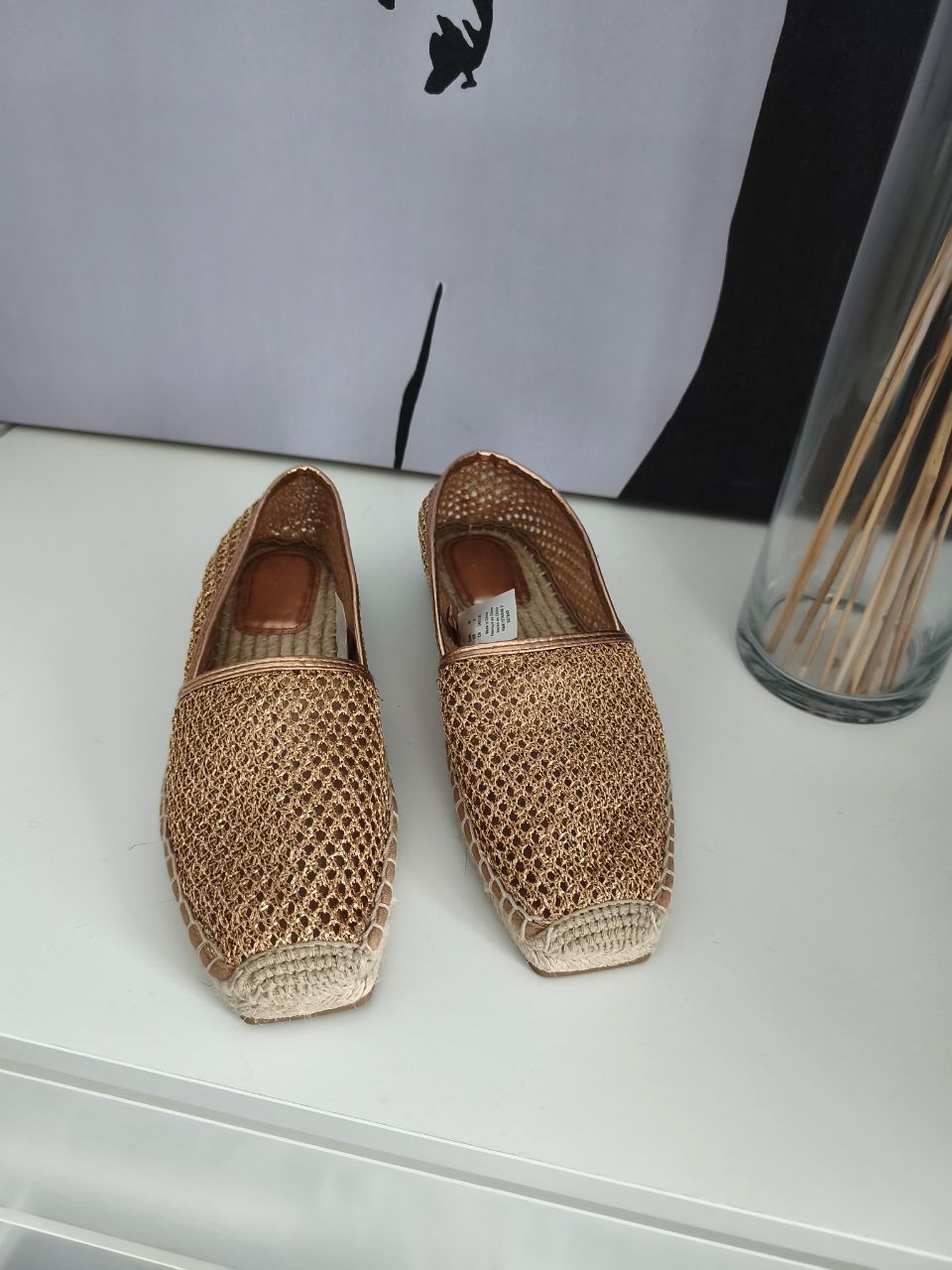 H&M H&M Espadrilles Sommerschuhe Gold Size 39