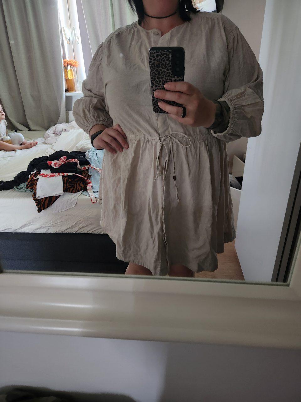 Leinenkleid Blusenkleid curvy XXL