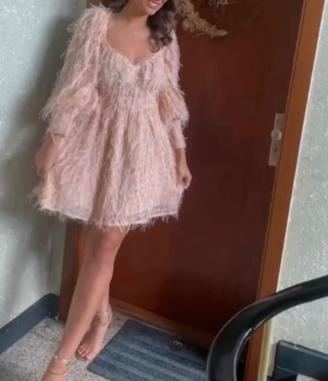 Asos Abend Kleid rosa Gr.40 L Size L