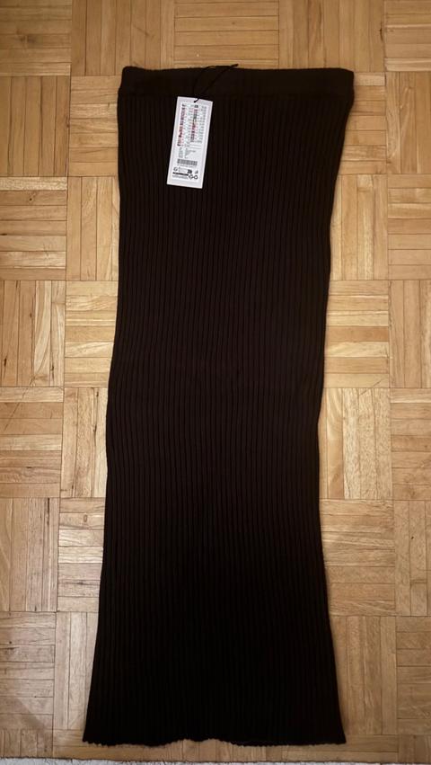 new yorker brauner strickrock Gr. M Size M