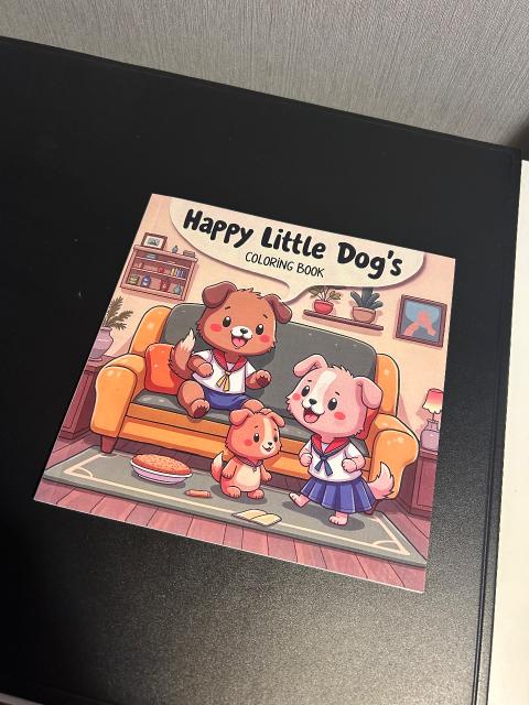 Ohne Marke Happy Little Dog's Malbuch Neu Coloring Book