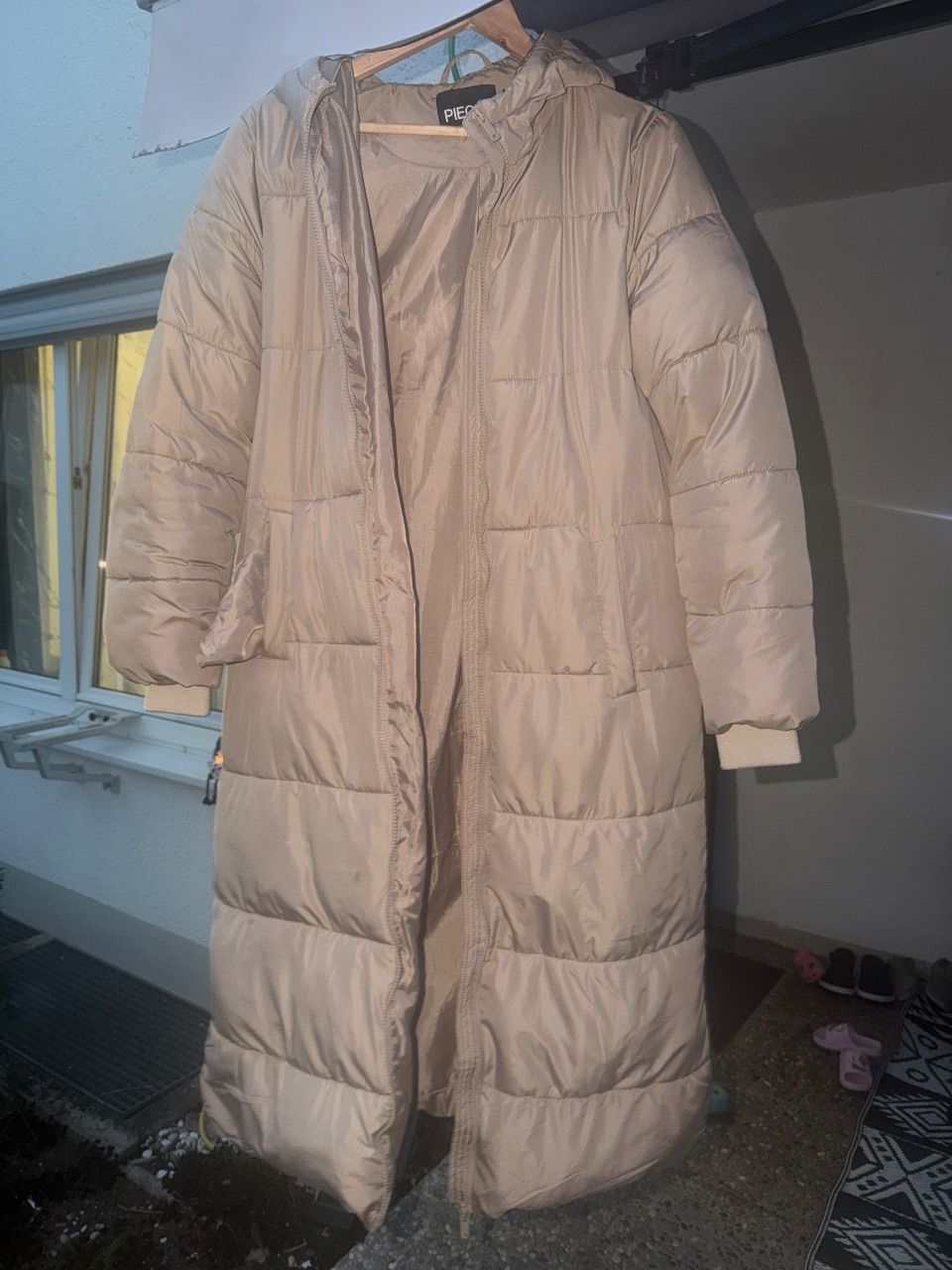 Pieces Winterjacke Lang Size M