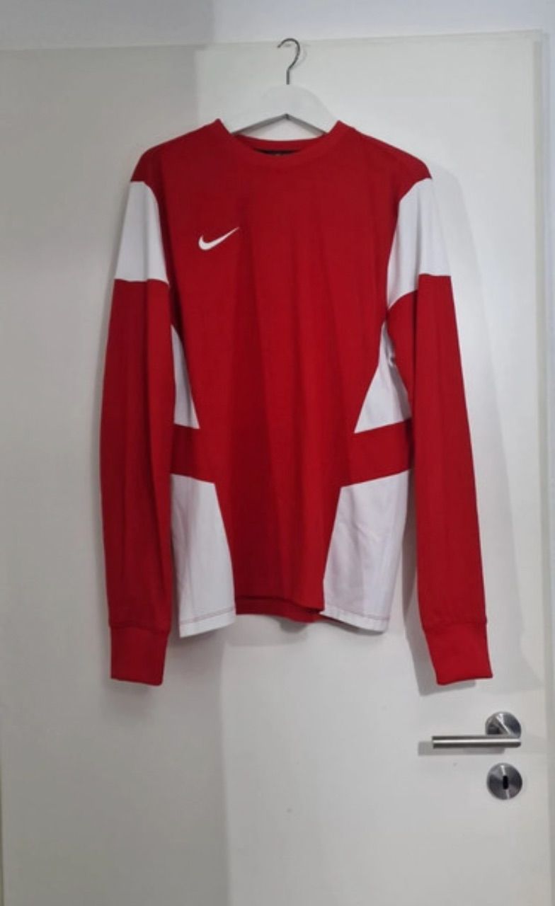 Nike Nike Dri-FIT Calcio Langarmshirt Rot Weiß L| Fußball Training Size L