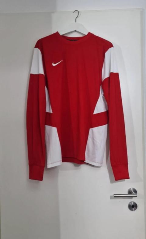 Nike Nike Dri-FIT Calcio Langarmshirt Rot Weiß L| Fußball Training Size L