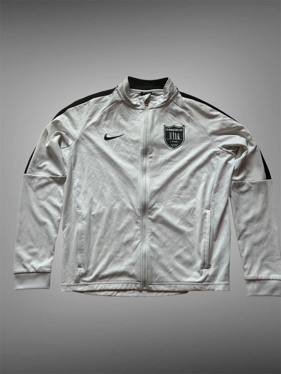Nike Nike Academy 18 Trainingsjacke weiß/ schwarz - CD Paracuellos Size XL