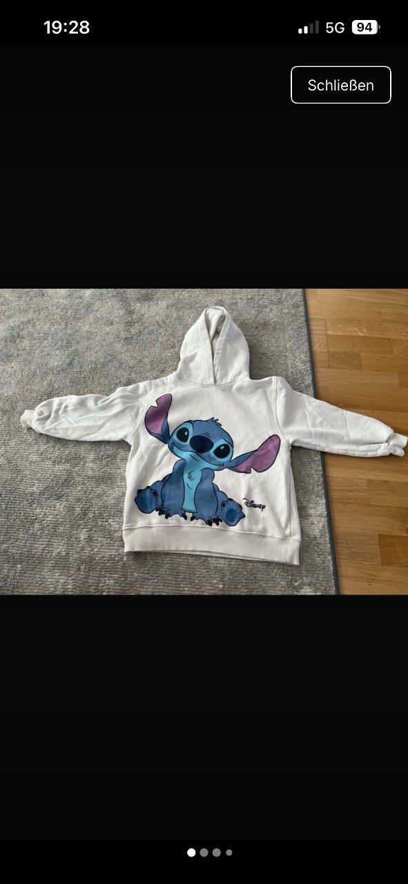 Zara  Stitch Kapuzenpulli  Size 122