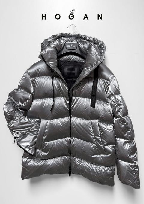 Hogan HOGAN Jacke Damen Silver Metallic | NEU | XS fit S | Winterjacke Size XS