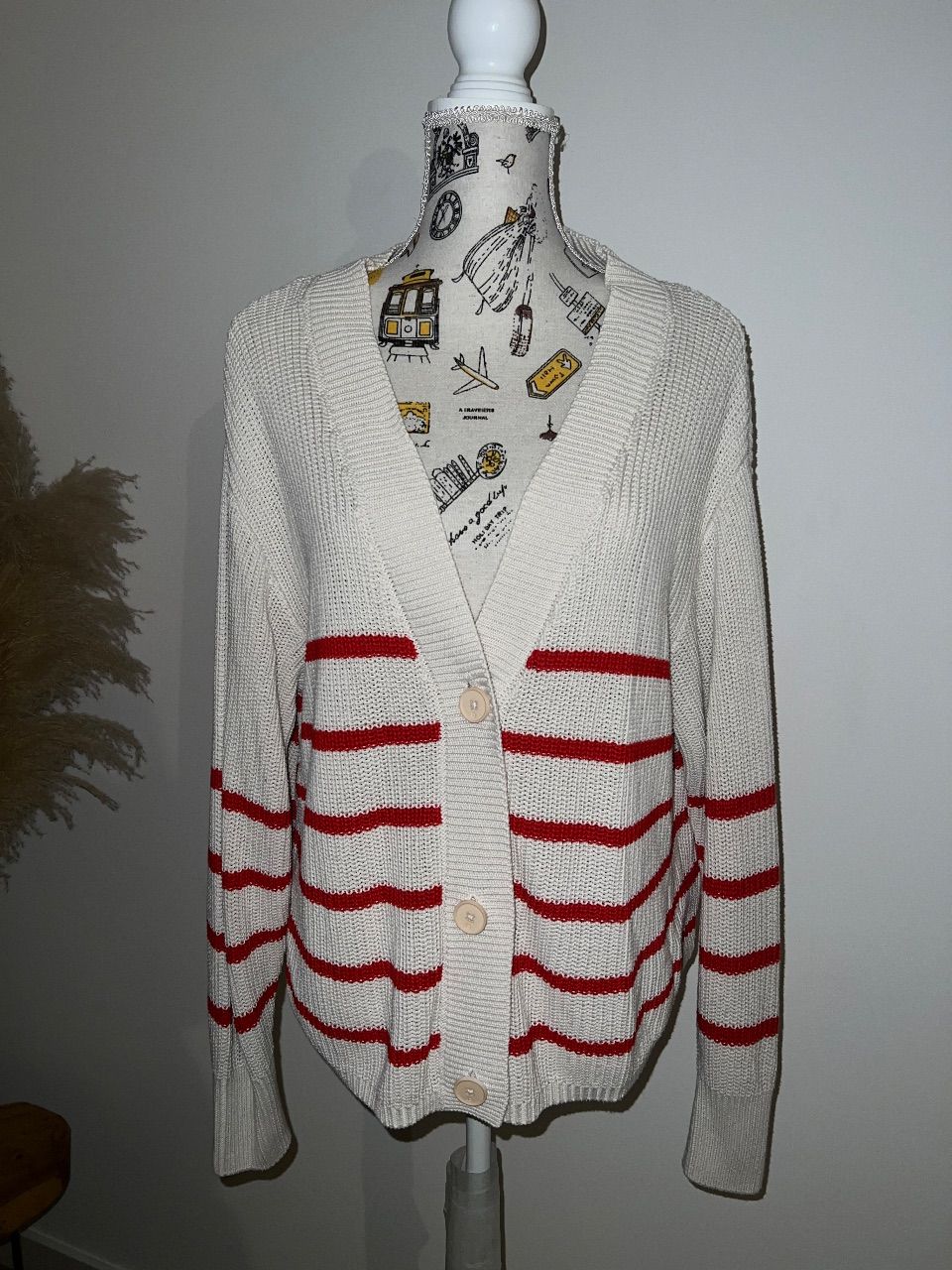 Tom Tailor Gestreifte Strickjacke Gr. S Tom Tailor Size S