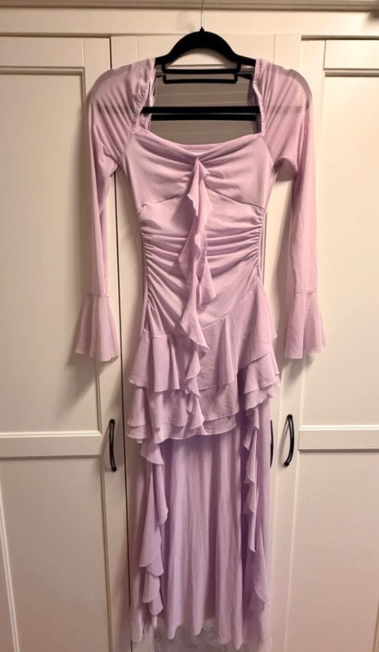 Shein Flieder Kleid mit Rüschen  Size XS