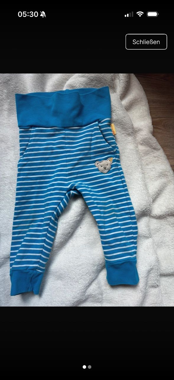 Steiff  Steiff Hose in blau  Size 68