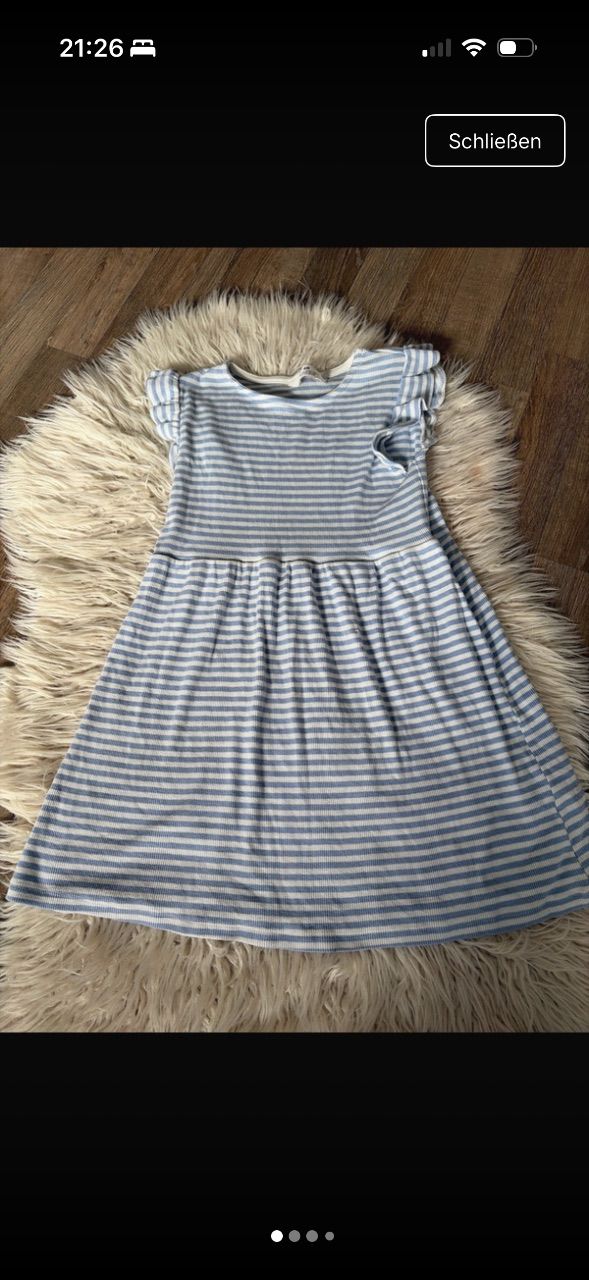 H&M Blaues Sommer Kleid  Size 122