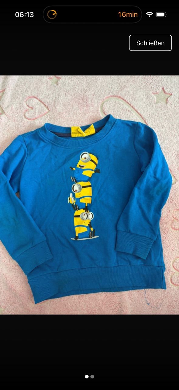 Minions Blauer Pulli von Minions Size 110