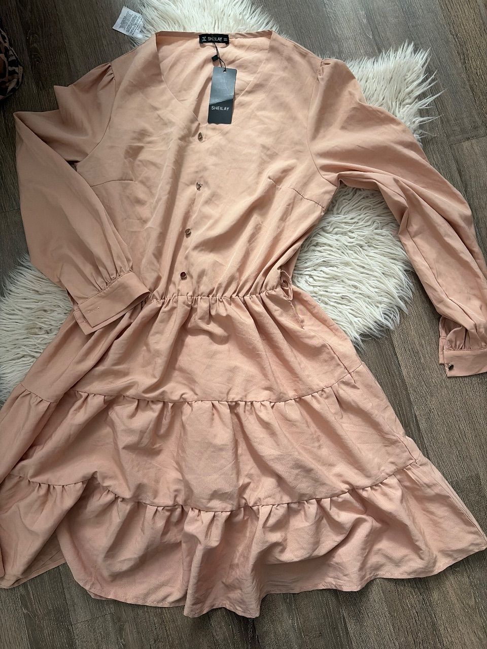 Shein  Shein Kleid in Creme  Size M