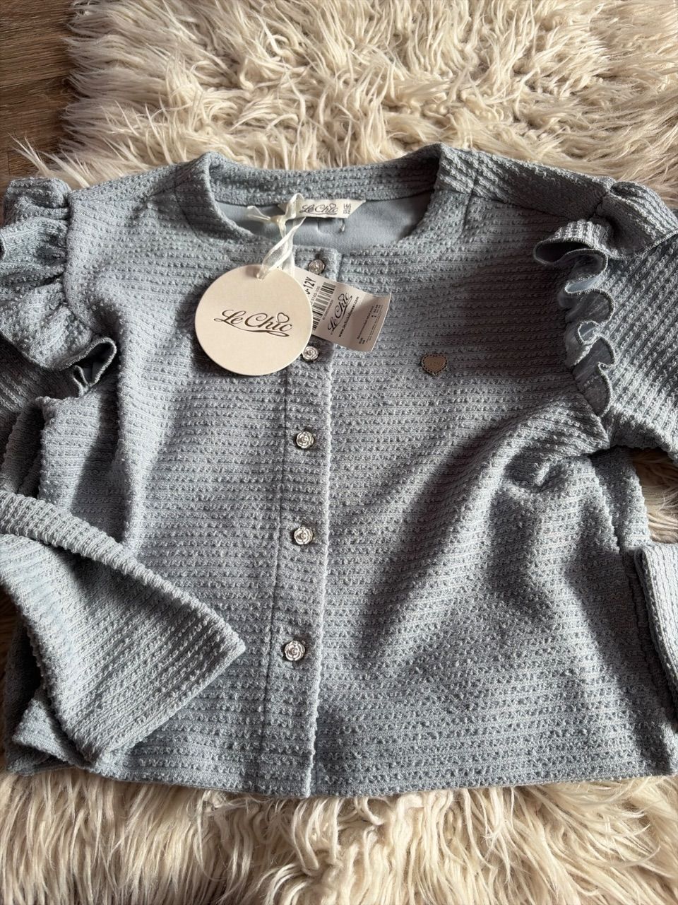 Le chic  Strickjacke in blau neu  Size 134