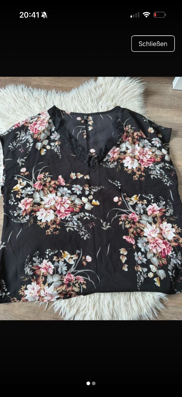 Shein  Shein top mit Blumen  Size XL
