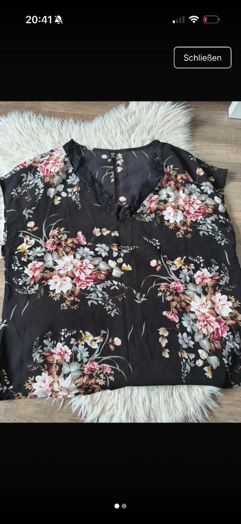 Shein Shein top mit Blumen Size XL