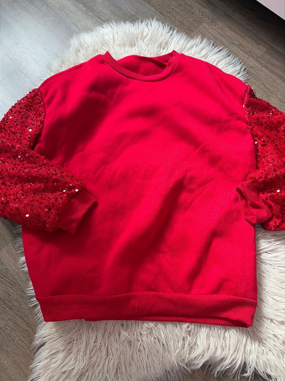 Shein Pulli in rot 