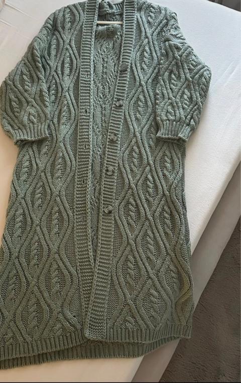 Keine Marke Strick-Cardigan in Salbeigrün Size L