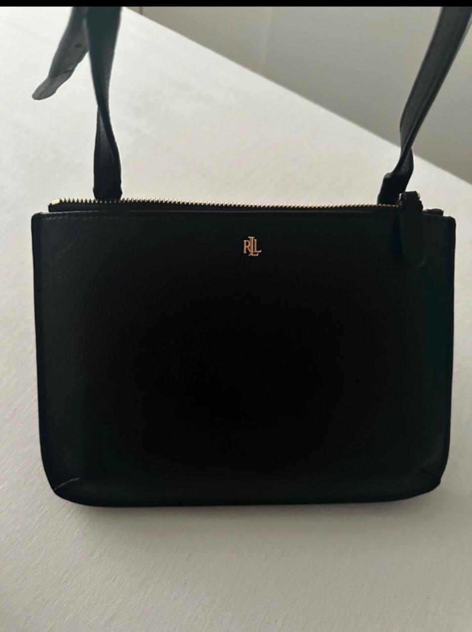 Ralph Lauren Ledertasche - Schwarz
