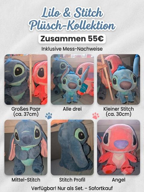 Disney 3x Disney Lilo & Stitch Plüschtiere Stitch &