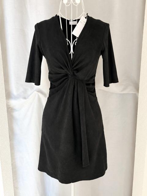 Voyelles Voyelles Kleid Schwarz Wildleder-Optik Gr. S Size S