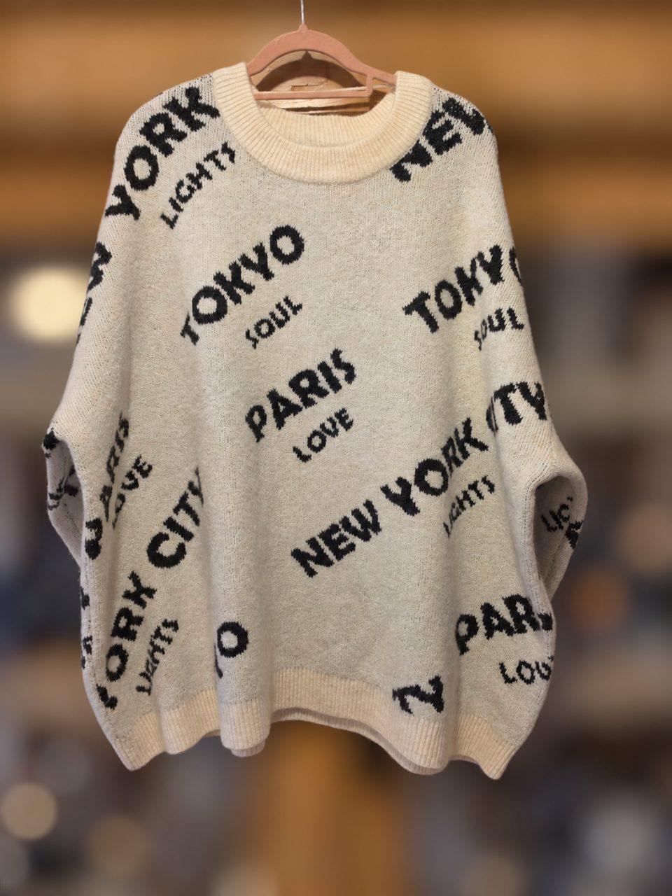 Vero Moda Oversize Pullover Gr. 52/54 City Print