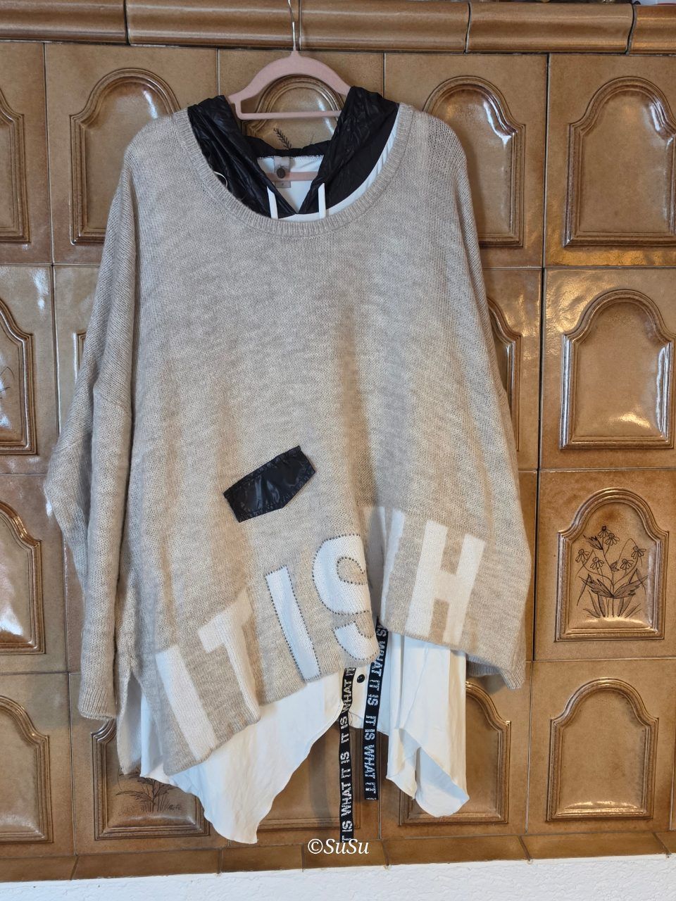 Tredy Zweiteiler Gr. 4 – Oversize Pullover mit Longshirt
