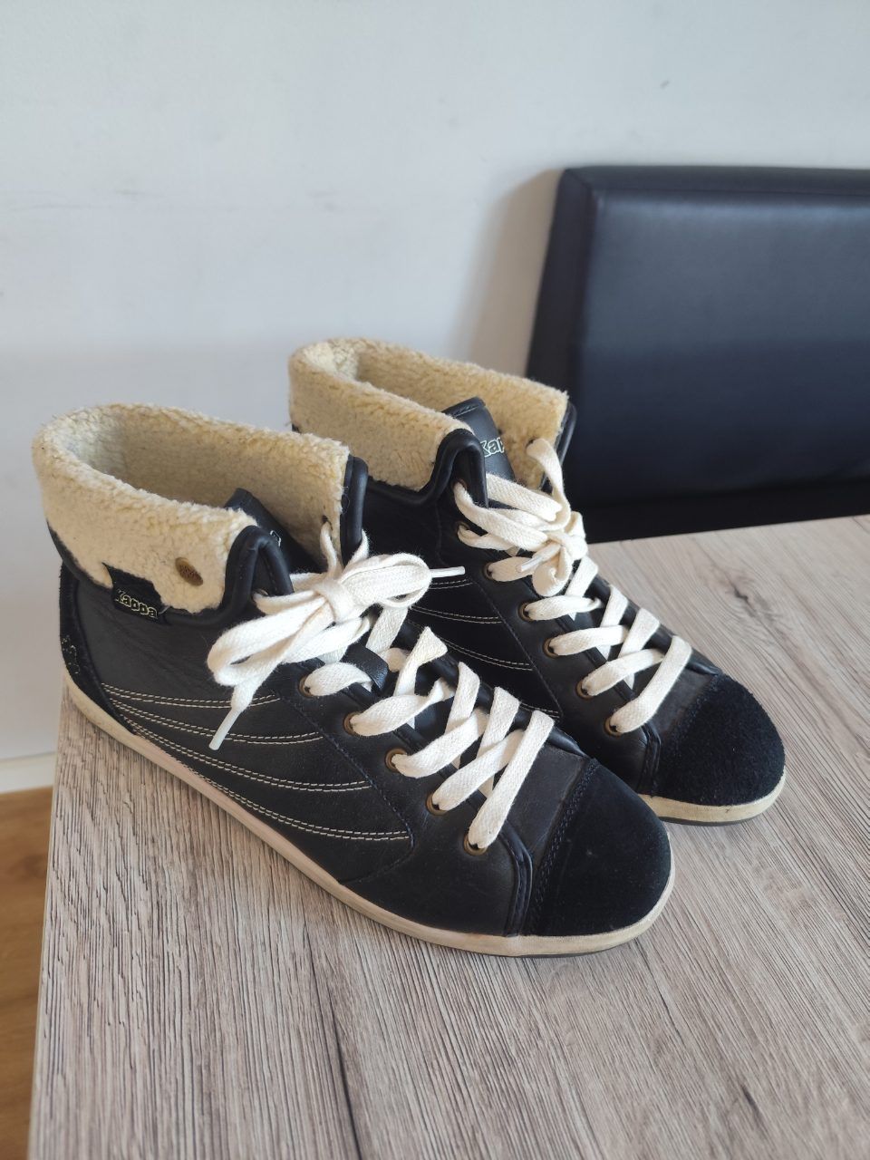 Kappa Kappa High-Top Sneaker schwarz mit Teddyfutter – Gr. 41 Size 41