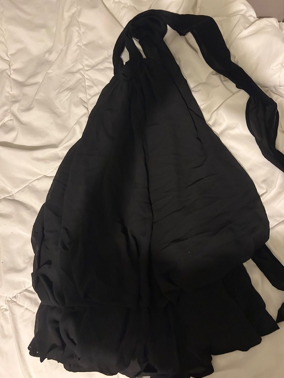 Shein Schwarzes Neckholder Chiffon Minikleid von Shein Size XS